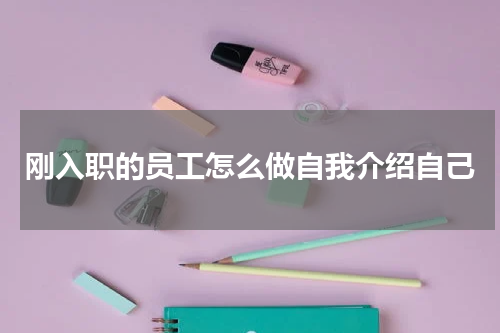 刚入职的员工怎么做自我介绍自己
