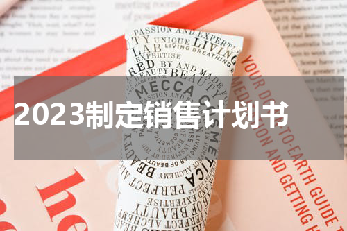 2023制定销售计划书