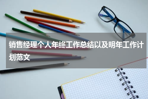 销售经理个人年终工作总结以及明年工作计划范文