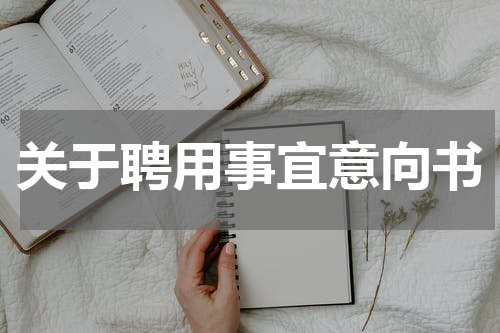 关于聘用事宜意向书