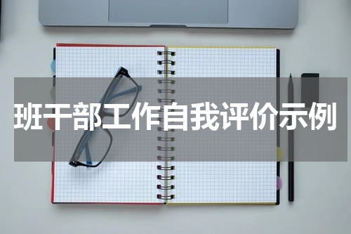 班干部工作自我评价示例