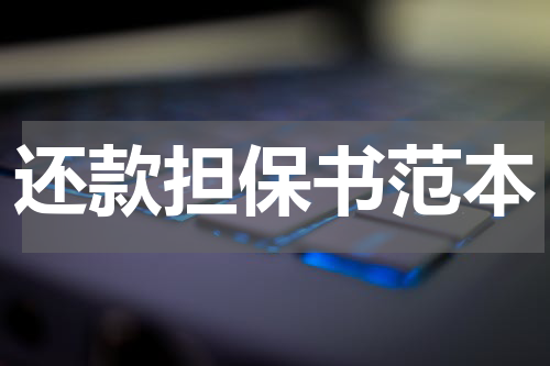 还款担保书范本