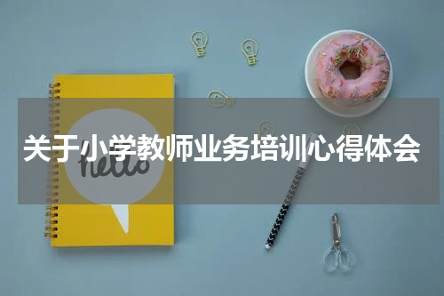 关于小学教师业务培训心得体会