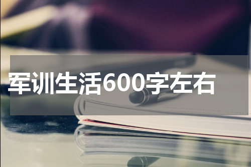 军训生活600字左右