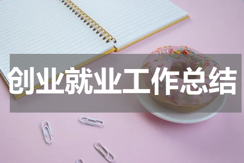 创业就业工作总结