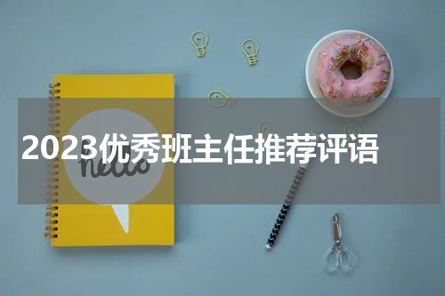2023优秀班主任推荐评语
