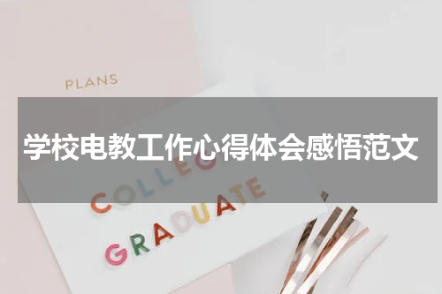学校电教工作心得体会感悟范文