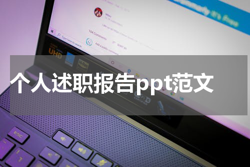 个人述职报告ppt范文