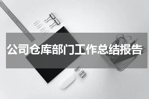 公司仓库部门工作总结报告