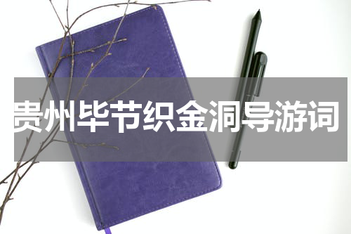 贵州毕节织金洞导游词