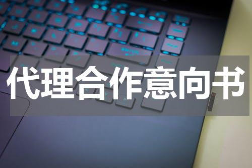 代理合作意向书