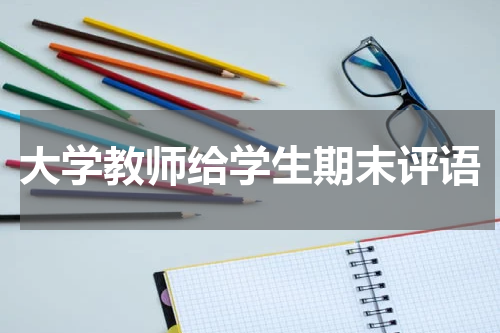 大学教师给学生期末评语