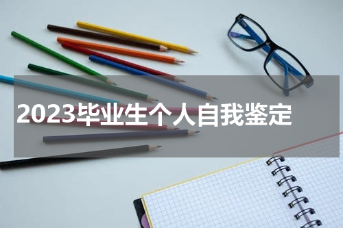 2023毕业生个人自我鉴定