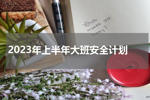 2023年上半年大班安全计划