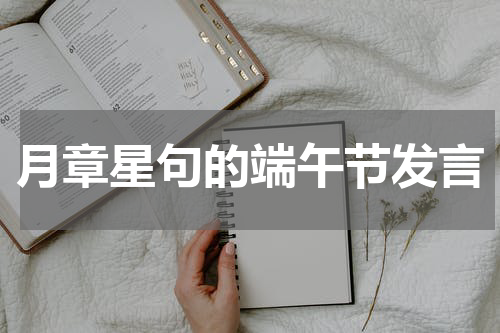 月章星句的端午节发言