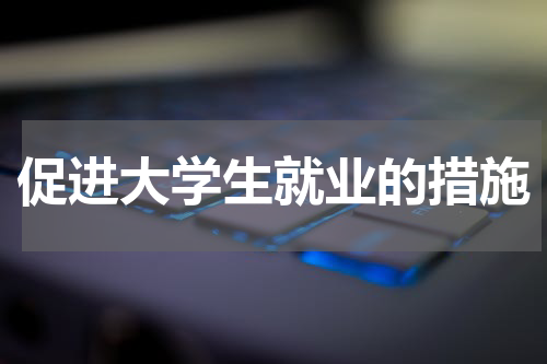 促进大学生就业的措施