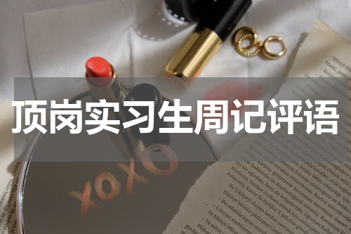 顶岗实习生周记评语