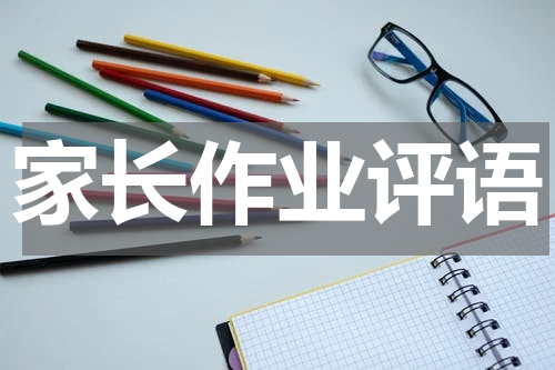 家长作业评语