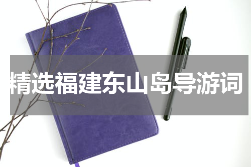 精选福建东山岛导游词