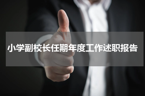 小学副校长任期年度工作述职报告