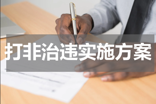打非治违实施方案