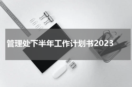 管理处下半年工作计划书2023
