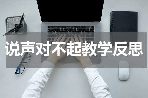 说声对不起教学反思