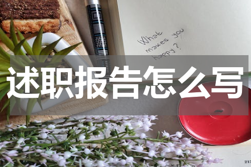 述职报告怎么写