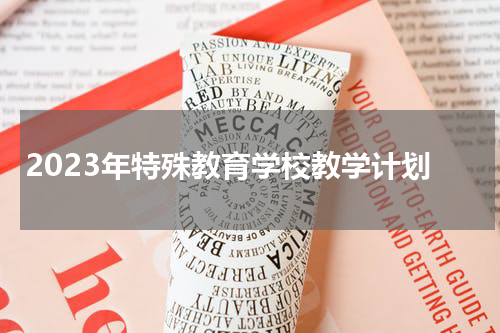 2023年特殊教育学校教学计划