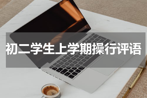 初二学生上学期操行评语