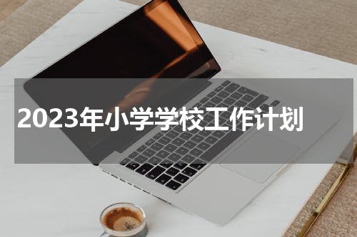 2023年小学学校工作计划