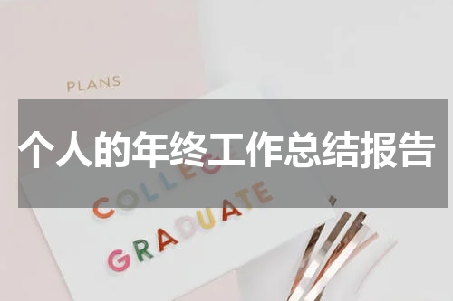 个人的年终工作总结报告