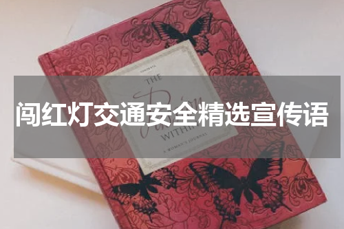 闯红灯交通安全精选宣传语