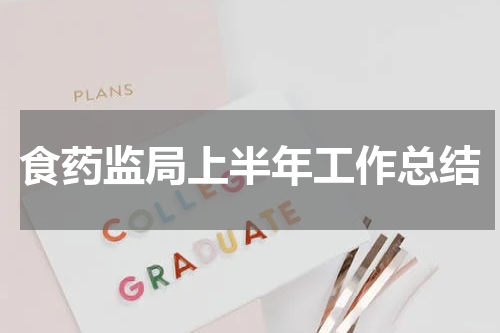 食药监局上半年工作总结