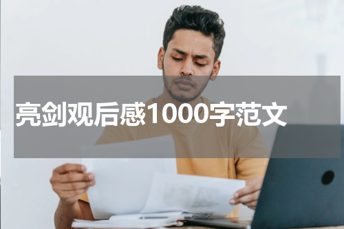 亮剑观后感1000字范文