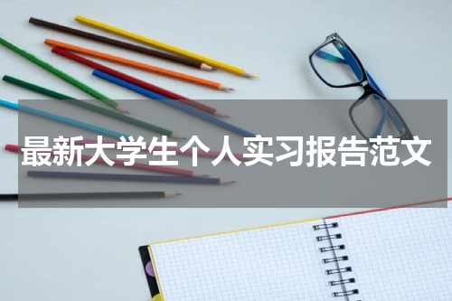 最新大学生个人实习报告范文