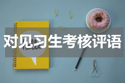 对见习生考核评语