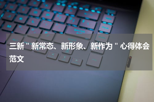 三新＂新常态、新形象、新作为＂心得体会范文