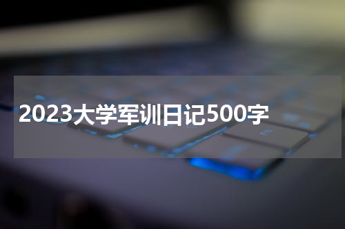 2023大学军训日记500字