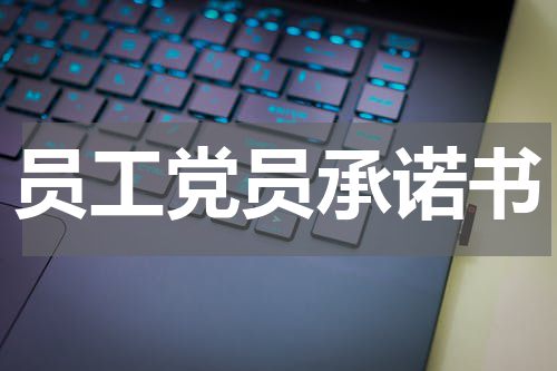 员工党员承诺书