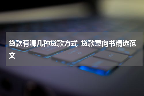 贷款有哪几种贷款方式_贷款意向书精选范文