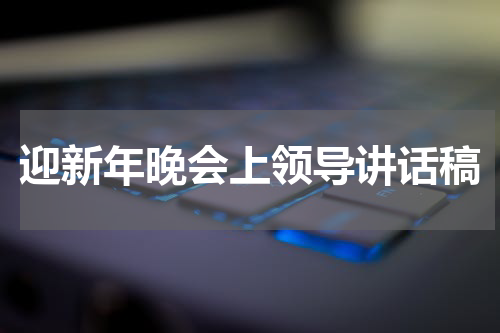 迎新年晚会上领导讲话稿