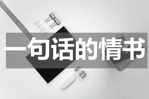 一句话的情书