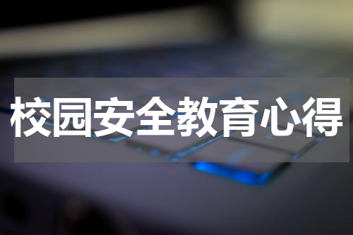 校园安全教育心得