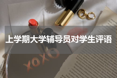 上学期大学辅导员对学生评语