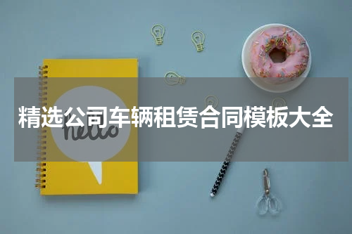 精选公司车辆租赁合同模板大全