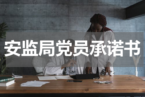 安监局党员承诺书
