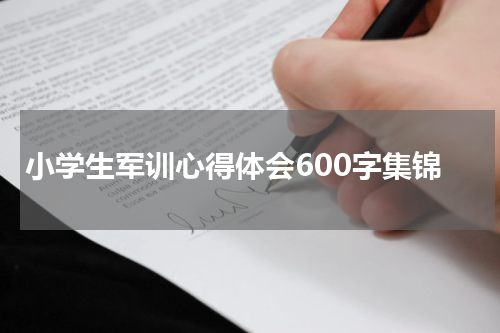 小学生军训心得体会600字集锦
