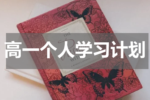 高一个人学习计划