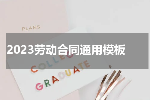 2023劳动合同通用模板